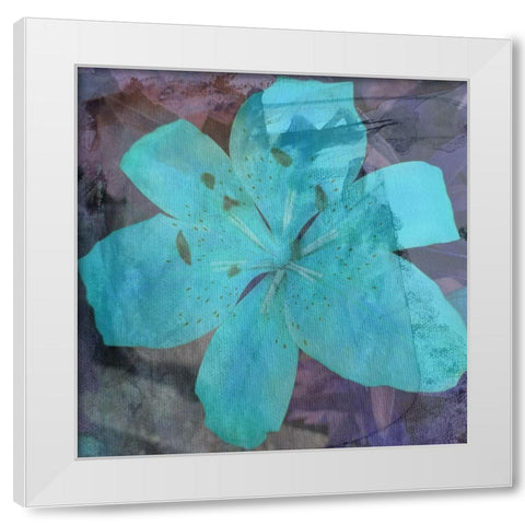 Love in The Garden White Modern Wood Framed Art Print by Phillip, Jamie