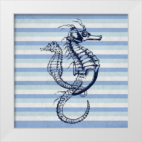 Seahorse 1 White Modern Wood Framed Art Print by Phillip, Jamie