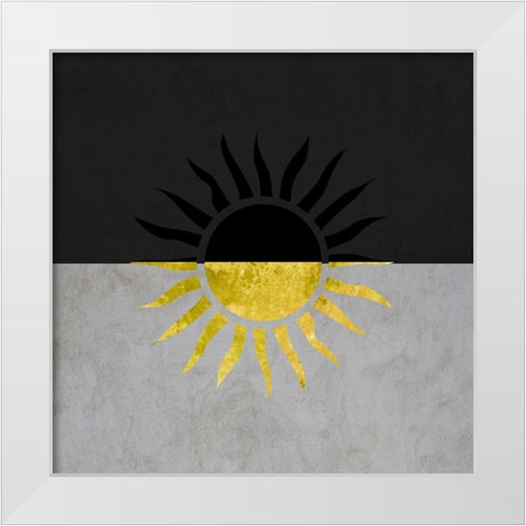 Moon Light 5 White Modern Wood Framed Art Print by Phillip, Jamie