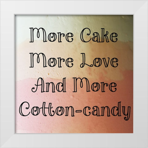 All Things Sweet White Modern Wood Framed Art Print by Phillip, Jamie