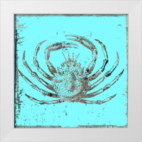 Whay So Crabby White Modern Wood Framed Art Print by Phillip, Jamie