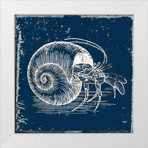 Whay So Crabby 6 White Modern Wood Framed Art Print by Phillip, Jamie