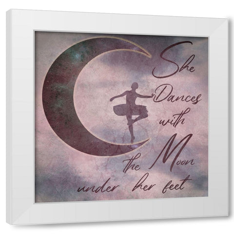 Ballet Dancer 4 White Modern Wood Framed Art Print by Phillip, Jamie