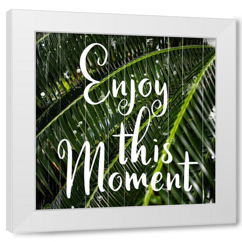 Tropical Moment White Modern Wood Framed Art Print by Phillip, Jamie