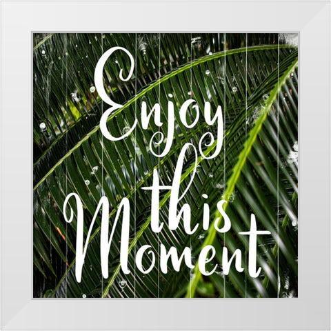 Tropical Moment White Modern Wood Framed Art Print by Phillip, Jamie