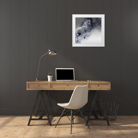 Mystic Horse White Modern Wood Framed Art Print by Phillip, Jamie