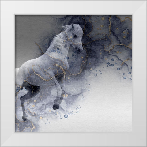 Mystic Horse White Modern Wood Framed Art Print by Phillip, Jamie