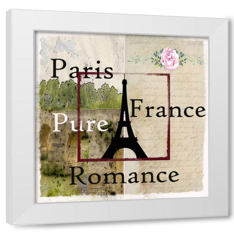 Old Tower White Modern Wood Framed Art Print by Phillip, Jamie