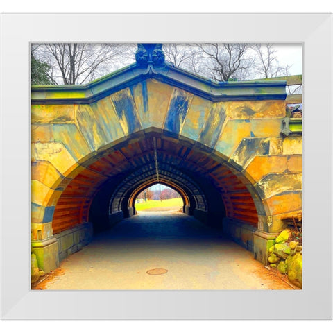 Prospect Tunnel White Modern Wood Framed Art Print by Phillip, Jamie