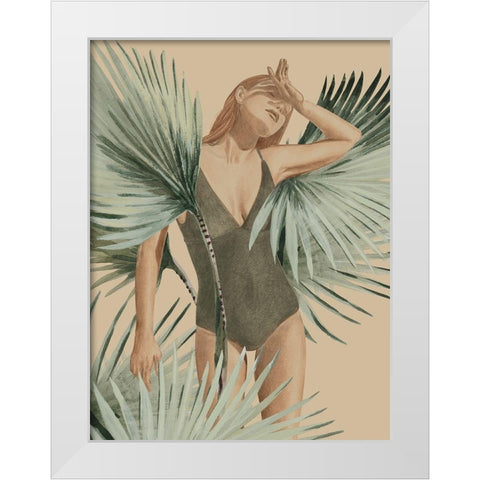 Intuitive White Modern Wood Framed Art Print by Urban Road