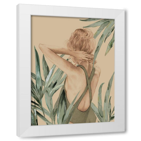 Empowered White Modern Wood Framed Art Print by Urban Road