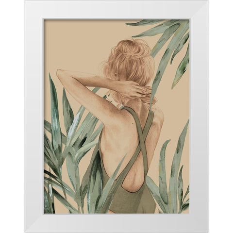 Empowered White Modern Wood Framed Art Print by Urban Road