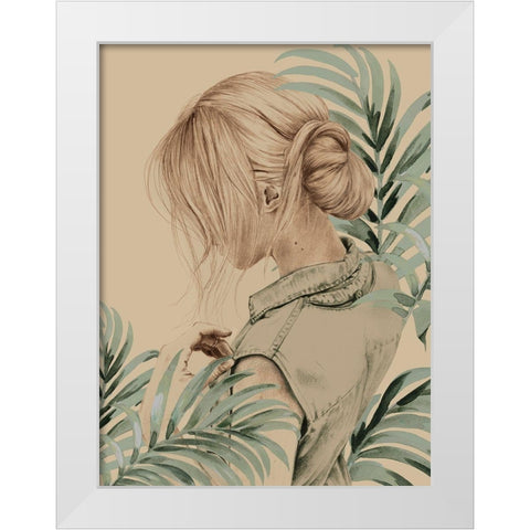 Genuine White Modern Wood Framed Art Print by Urban Road