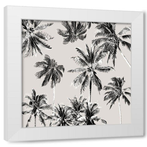 Tropico Turquoise White Modern Wood Framed Art Print by Urban Road