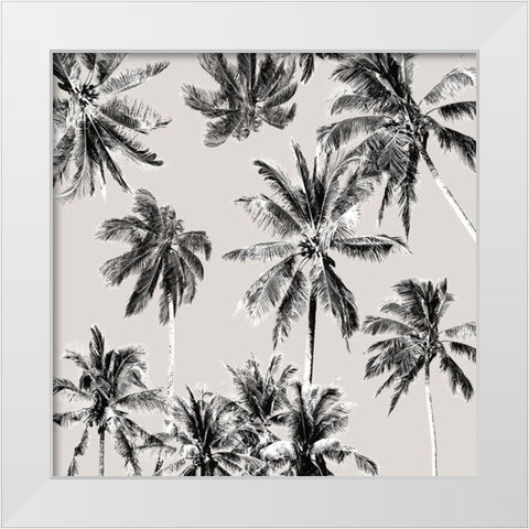 Tropico Turquoise White Modern Wood Framed Art Print by Urban Road
