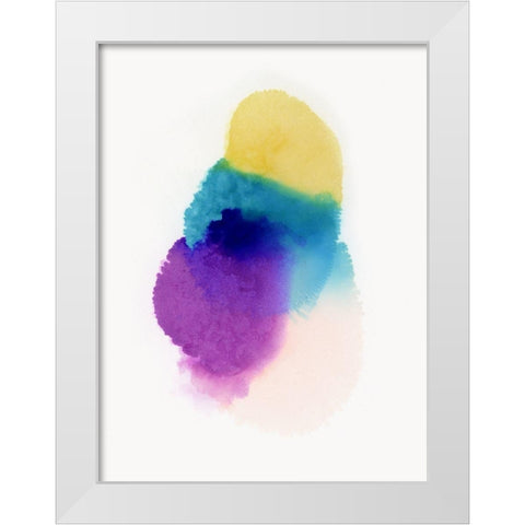 Morph White Modern Wood Framed Art Print by Urban Road