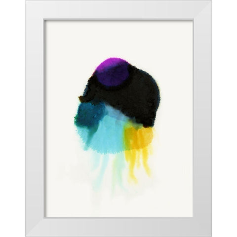 Squid Ink White Modern Wood Framed Art Print by Urban Road