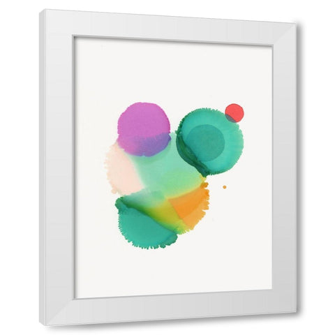 Iris White Modern Wood Framed Art Print by Urban Road