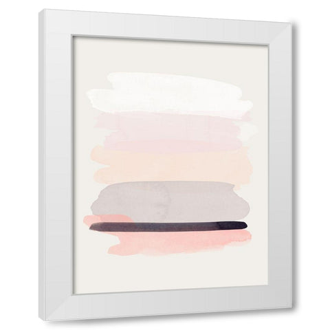 Shimmer White Modern Wood Framed Art Print by Urban Road