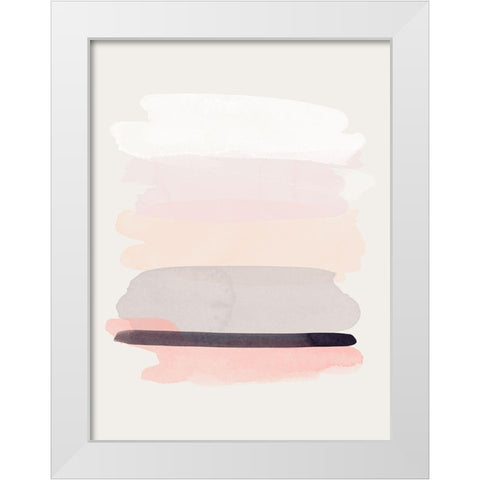Shimmer White Modern Wood Framed Art Print by Urban Road