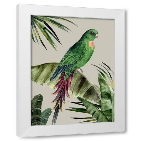 Plume White Modern Wood Framed Art Print by Urban Road