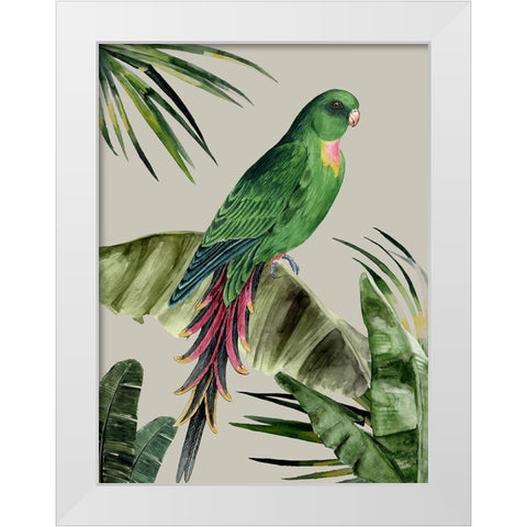 Plume White Modern Wood Framed Art Print by Urban Road