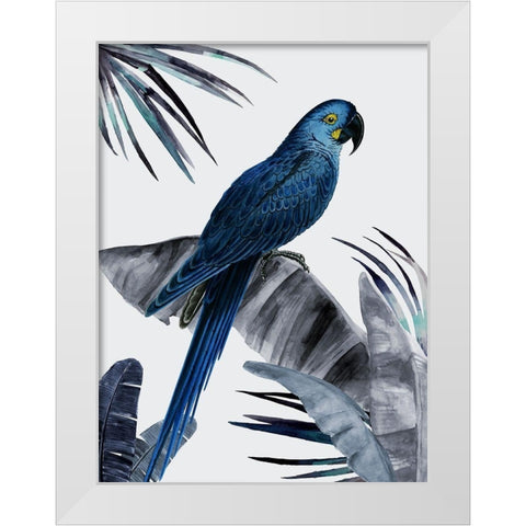 Plume Dusk White Modern Wood Framed Art Print by Urban Road