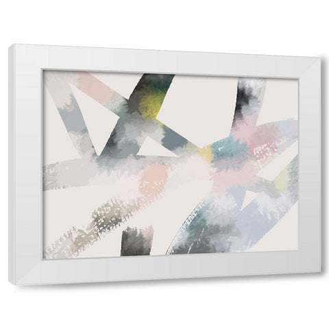 White Space White Modern Wood Framed Art Print by Urban Road