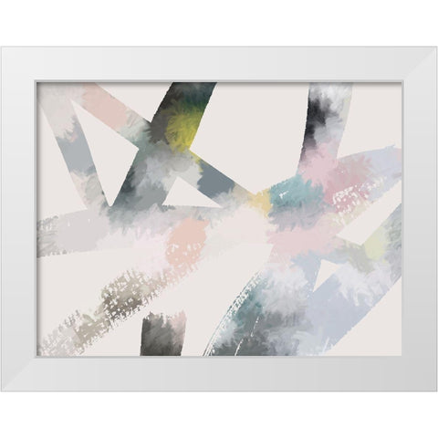 White Space White Modern Wood Framed Art Print by Urban Road