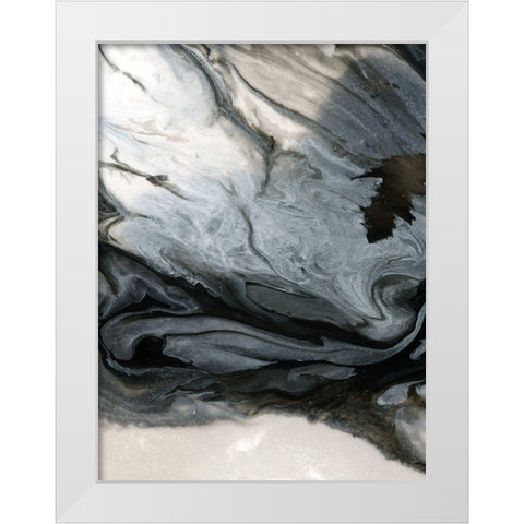 Vesuvius White Modern Wood Framed Art Print by Urban Road