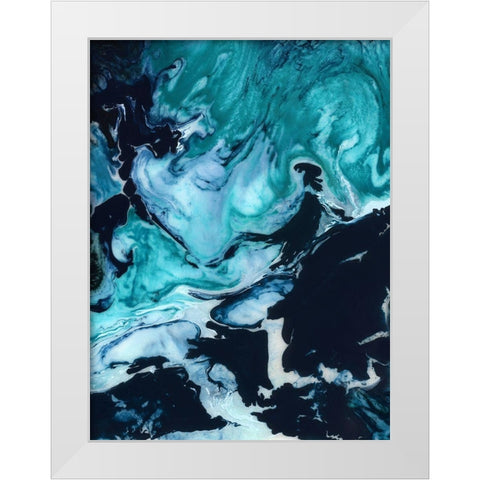 Lunar White Modern Wood Framed Art Print by Urban Road