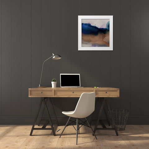 Burnished II White Modern Wood Framed Art Print by Urban Road