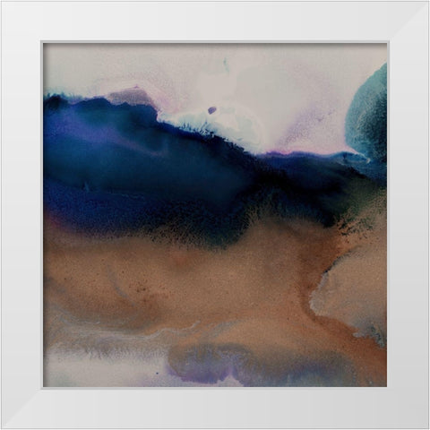 Burnished II White Modern Wood Framed Art Print by Urban Road
