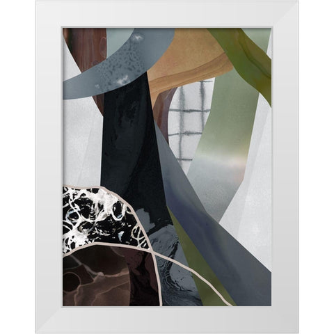 Wires Crossed White Modern Wood Framed Art Print by Urban Road