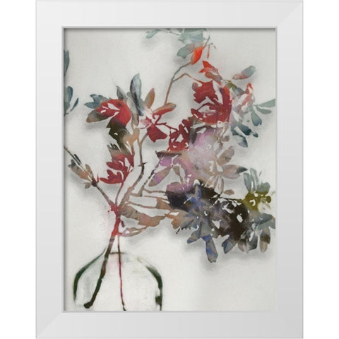 Winter Posy I  White Modern Wood Framed Art Print by Urban Road