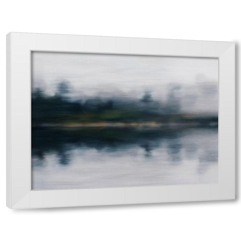 Upon Reflection White Modern Wood Framed Art Print by Urban Road