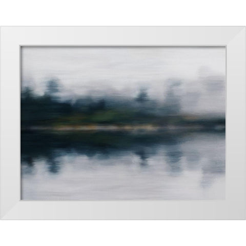 Upon Reflection White Modern Wood Framed Art Print by Urban Road