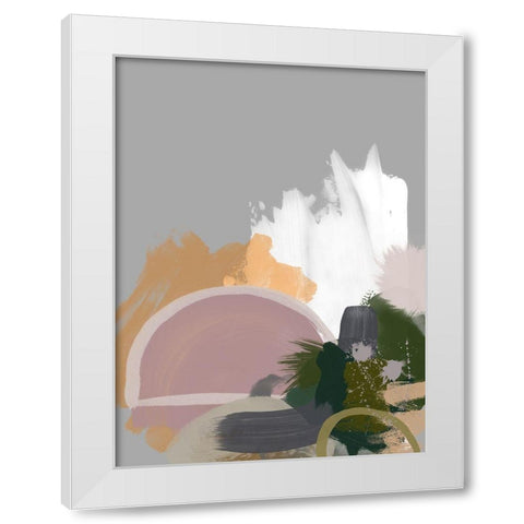 Half Moon Art Print White Modern Wood Framed Art Print by Urban Road