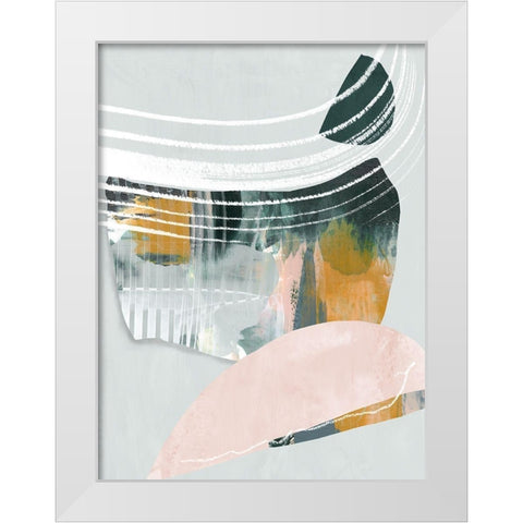 Opus II White Modern Wood Framed Art Print by Urban Road