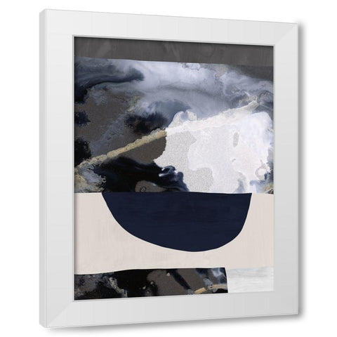 Lone Wolf I White Modern Wood Framed Art Print by Urban Road