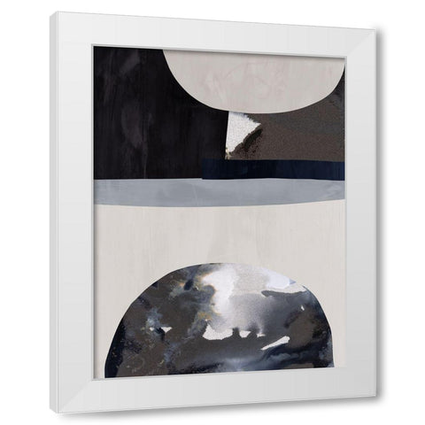Lone Wolf II White Modern Wood Framed Art Print by Urban Road