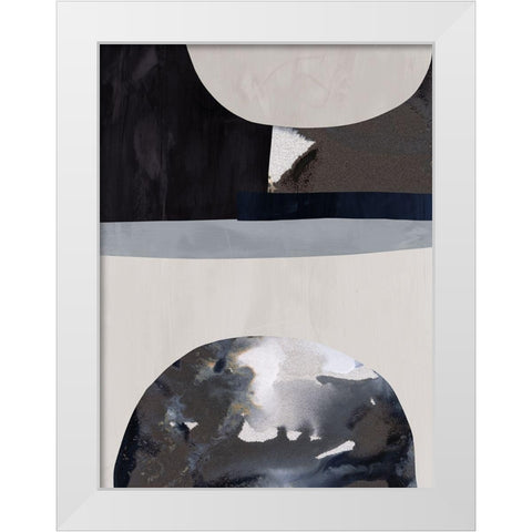 Lone Wolf II White Modern Wood Framed Art Print by Urban Road
