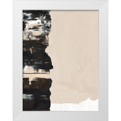 Mudslide III White Modern Wood Framed Art Print by Urban Road