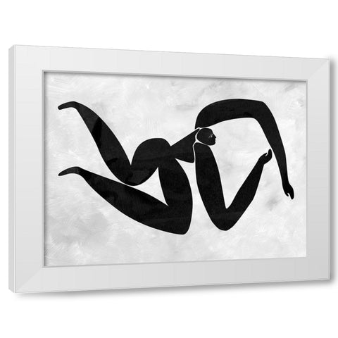 Lydia Cut-Out IV White Modern Wood Framed Art Print by Urban Road