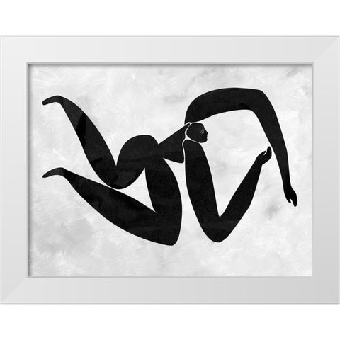 Lydia Cut-Out IV White Modern Wood Framed Art Print by Urban Road