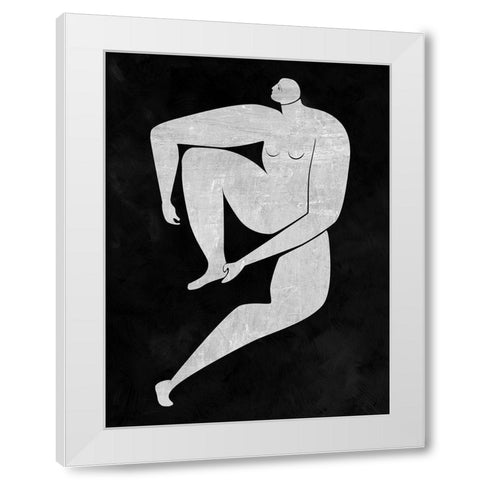Monique Cut-Out I White Modern Wood Framed Art Print by Urban Road