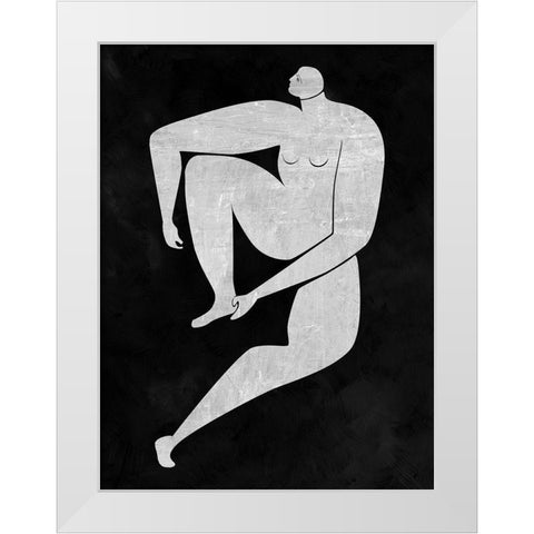 Monique Cut-Out I White Modern Wood Framed Art Print by Urban Road