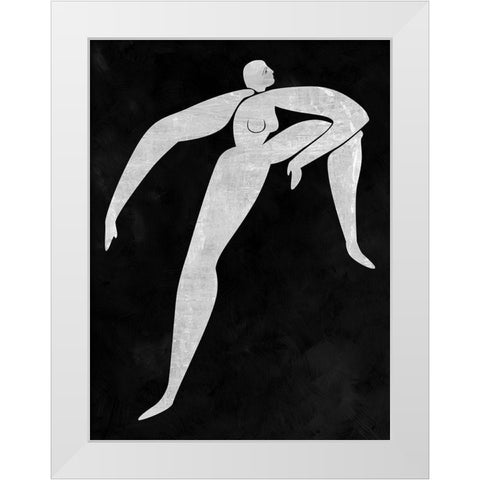 Monique Cut-Out II White Modern Wood Framed Art Print by Urban Road