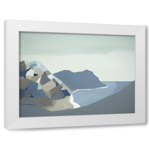 Cradle Mountain White Modern Wood Framed Art Print by Urban Road