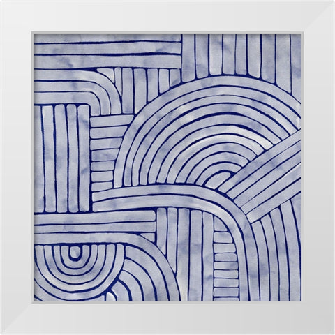 Roaming II White Modern Wood Framed Art Print by Urban Road